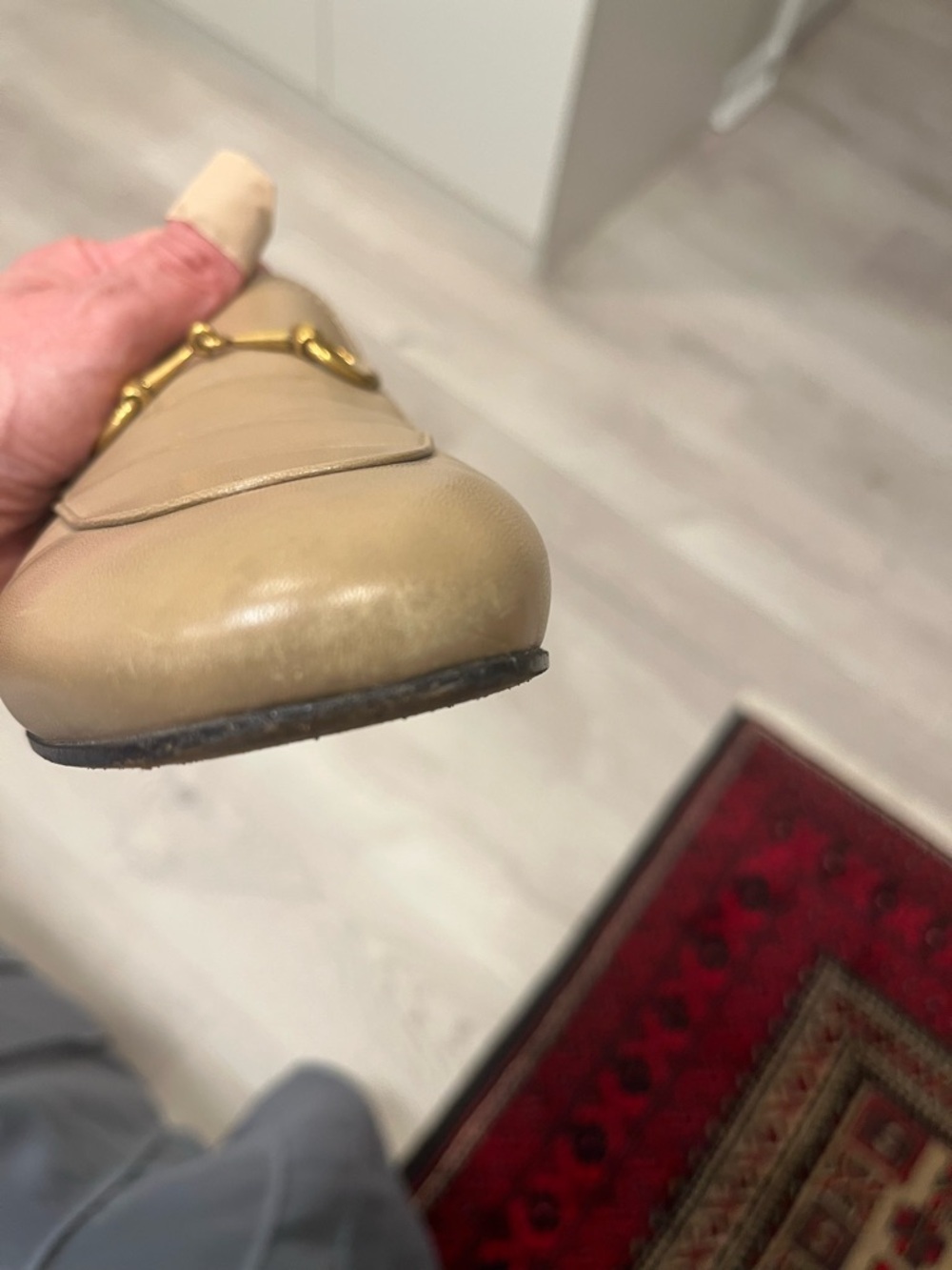 Gucci  women Leather Slip-On Horsebit slides - Picture 8 of 11